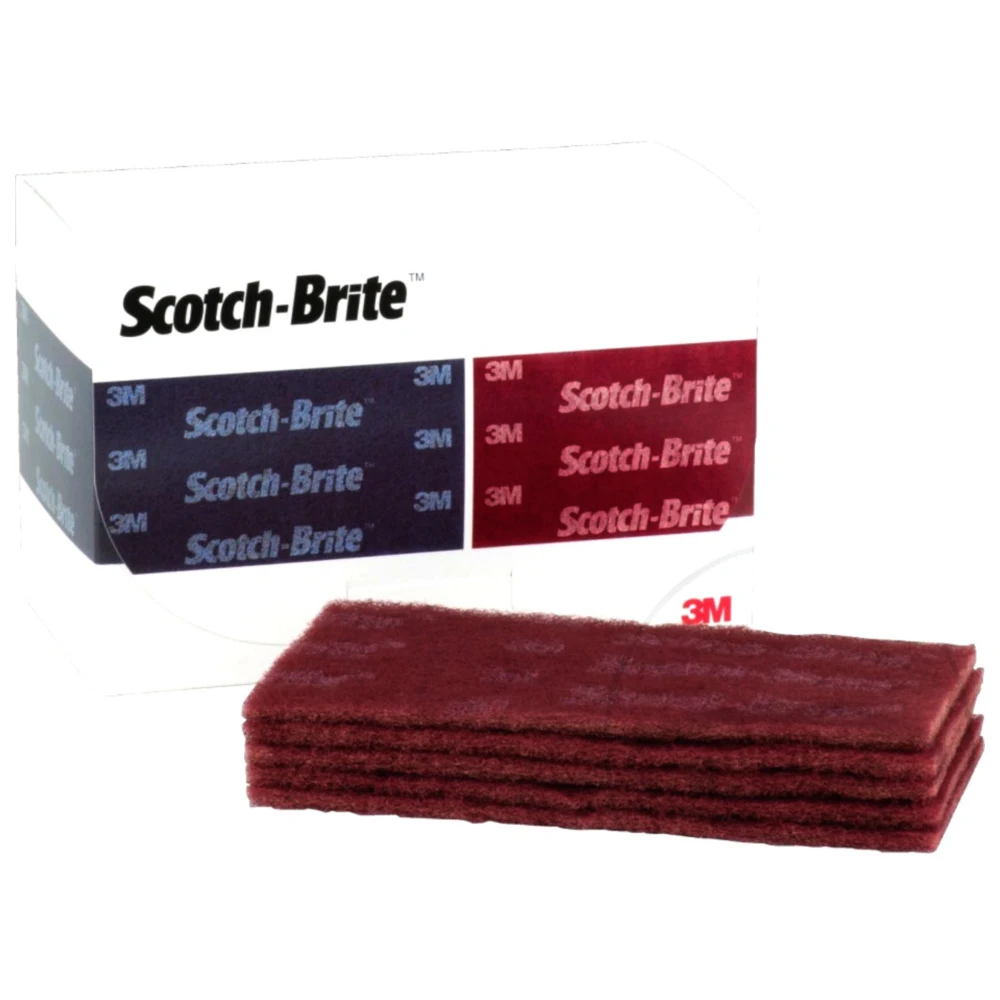 Scotch-Brite MX-HP Handpad 115x230x5 rot für eine effiziente Ob