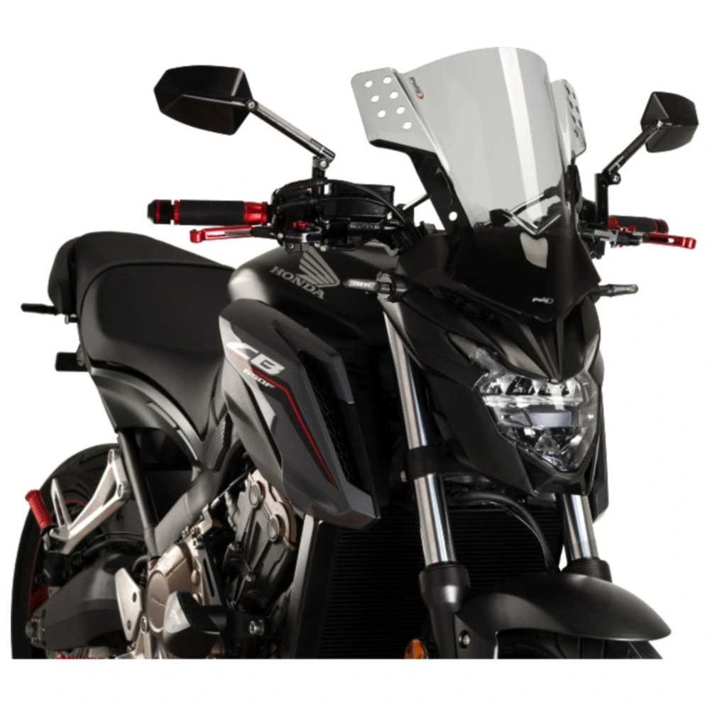 Scheibe Rafale Puig rauchgrau passend für: Kawasaki Z, W, ER -