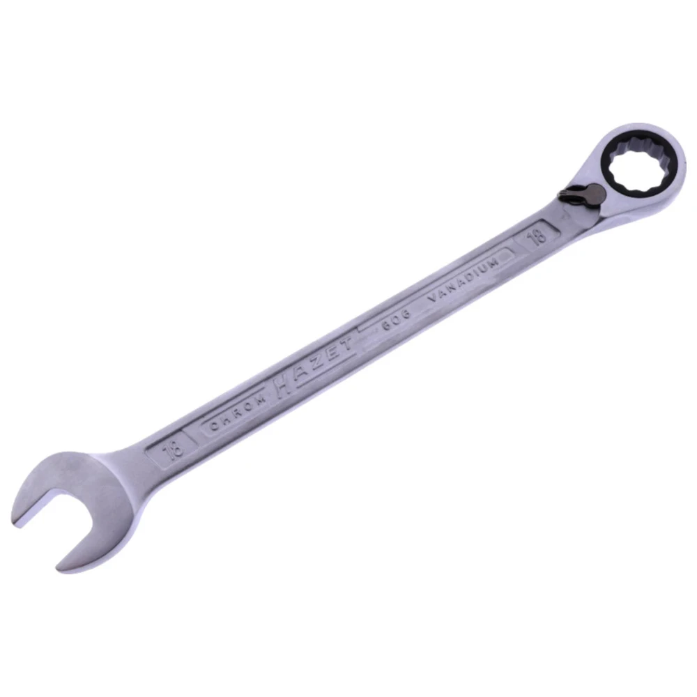 Ratschenringschlüssel 18 mm mit Hebelumschaltung für Motorräder