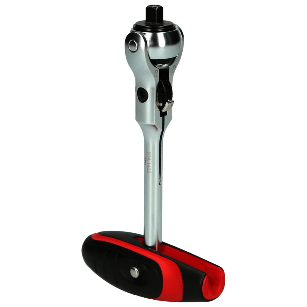 Umschaltknarre 1/4 Mini T-Griff mit Schwenkkopf_1