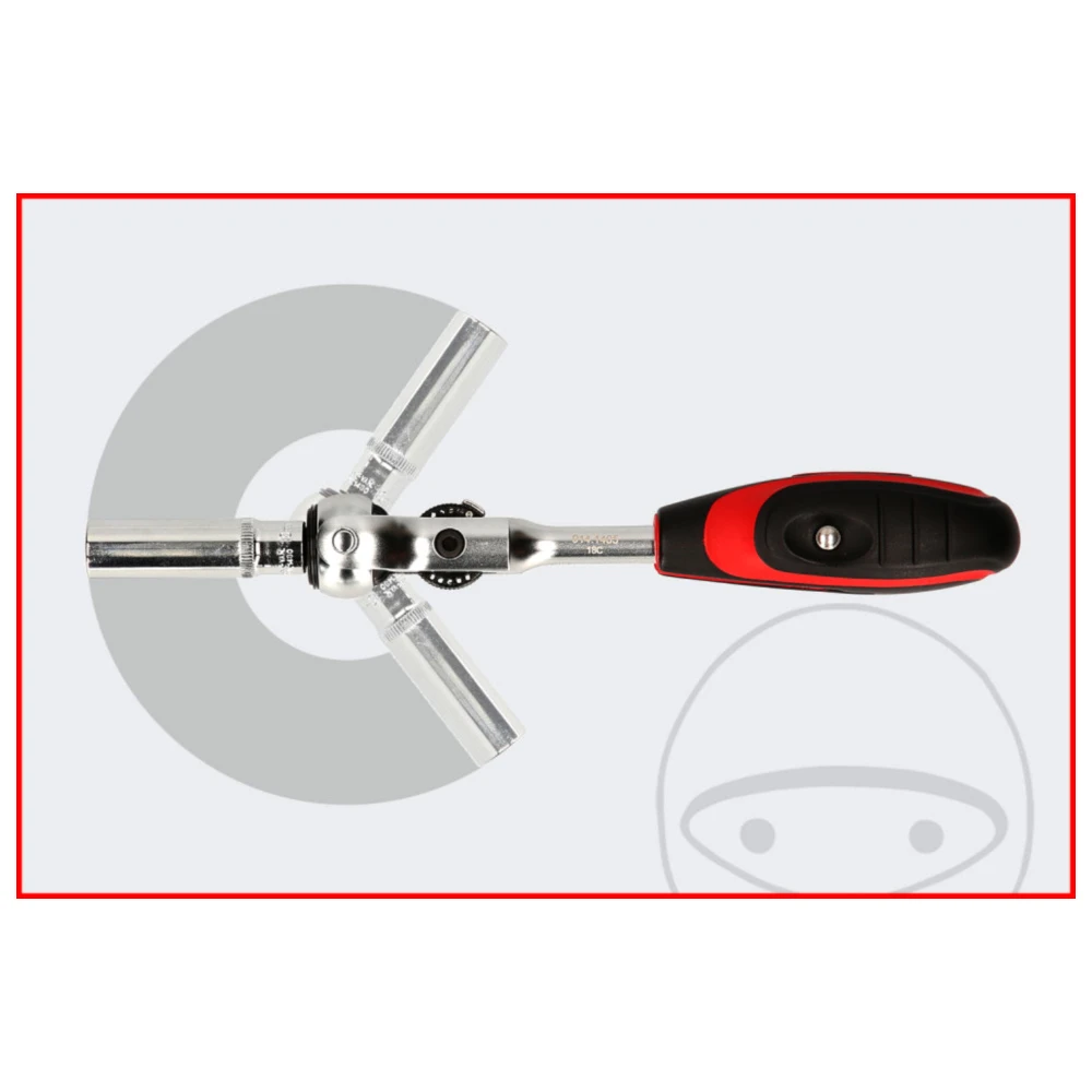 Umschaltknarre 3/8" Mini T-Griff Schwenkkopf_0