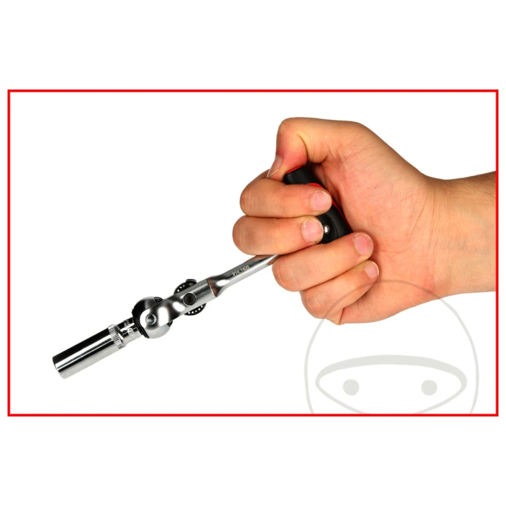 Umschaltknarre 3/8" Mini T-Griff Schwenkkopf_1