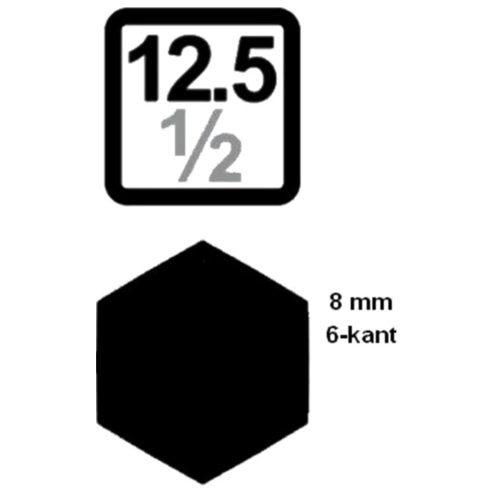 Bit Adapter 1/2 Zoll für 8mm Sechskant Schraubbits_0