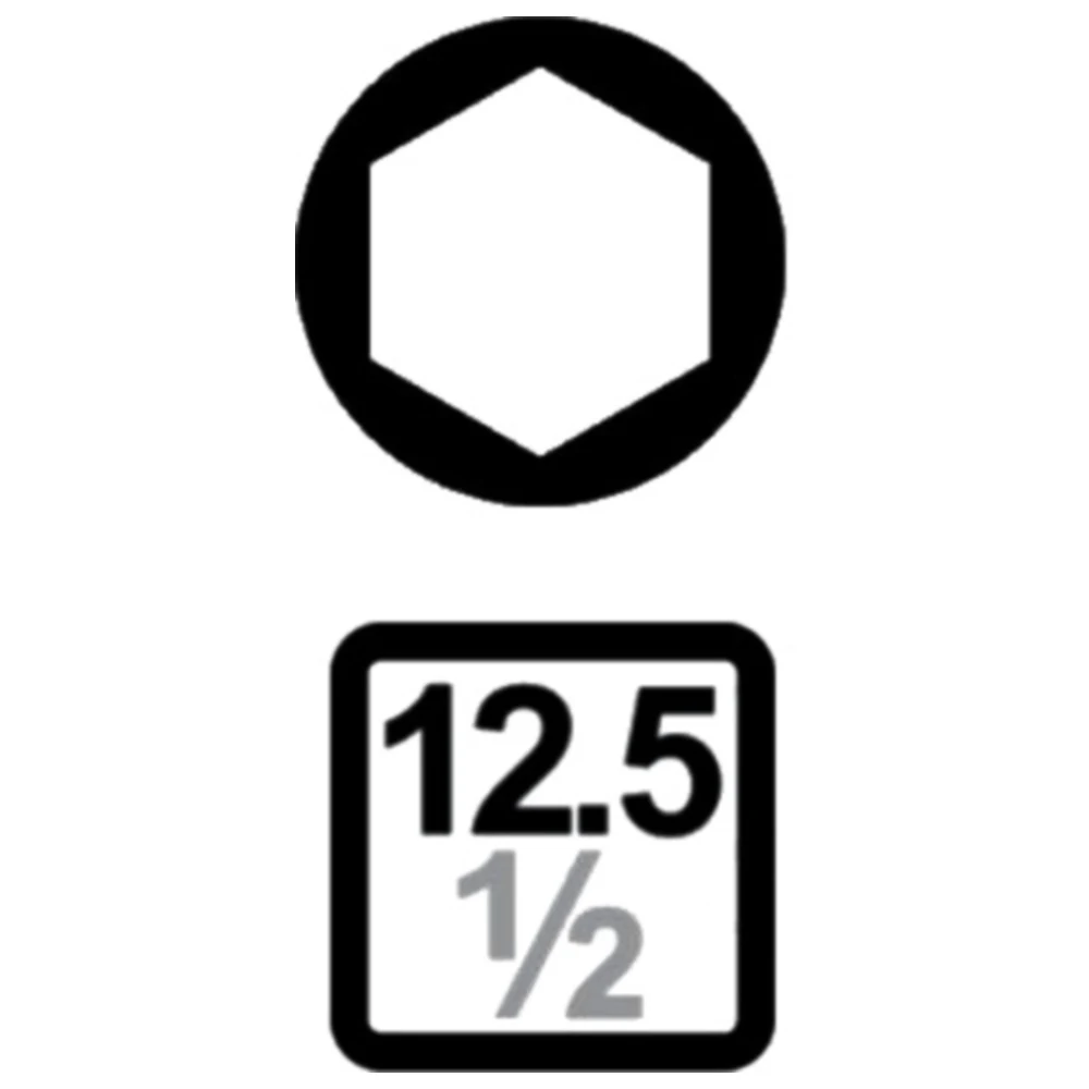 Kraft Innensechskant-Stecknuss 1/2" für Motorräder SW8 Länge 75