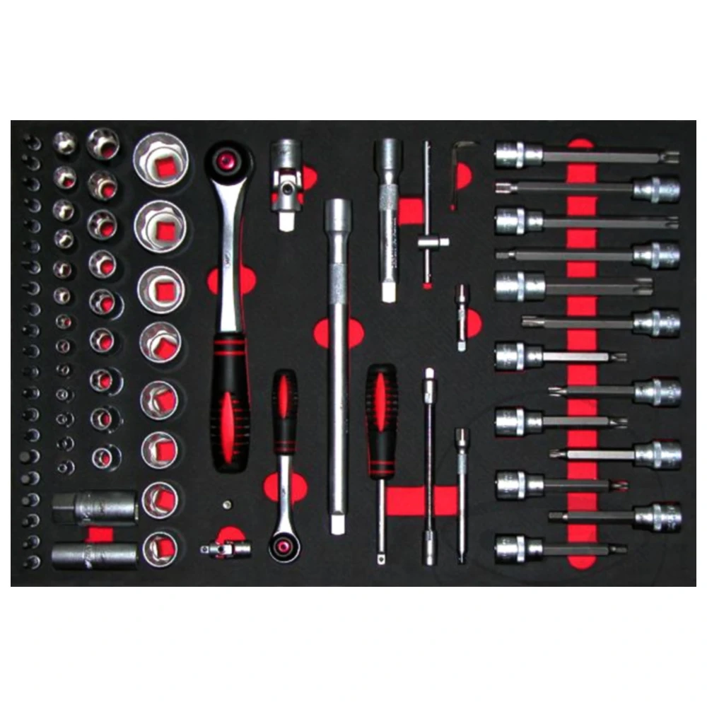 JMP 6-Schubladen Werkzeugwagen mit 148-teiligem Werkzeugset für