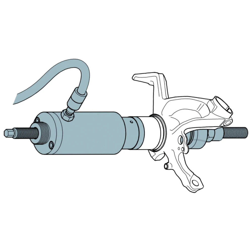 Hydraulischer Antrieb ohne Hydraulikzylinder für Radlager_0