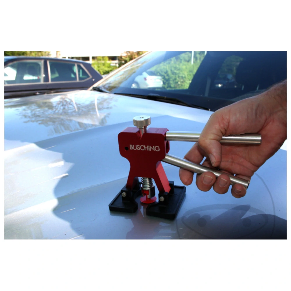 Dellen Ausbeulsatz mit klebetechnischem Dellen-Puller und Brück