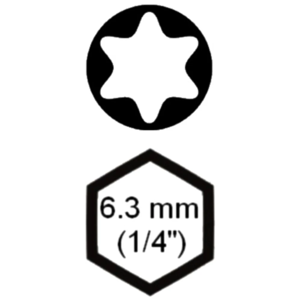 Bit Torx T9 für Schraubendreher 1/4" 25 mm_0