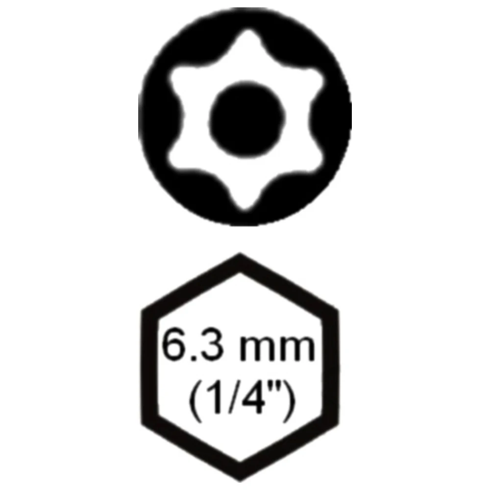 Bit Torx T20 mit Bohrung 25 mm 1/4 Zoll_0
