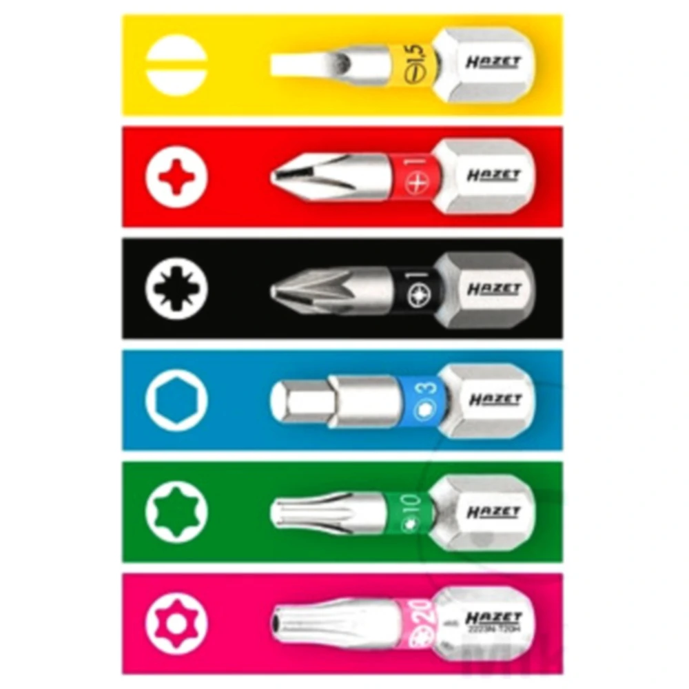 Hazet Innen Sechskant Bit 8 mm - 1/4 Zoll (6,3 mm) - 25 mm Läng