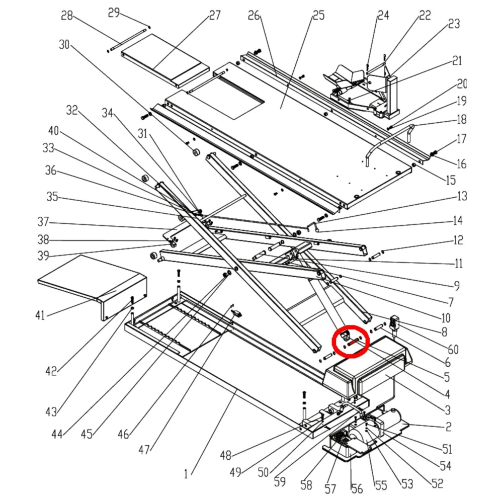 Hebebühne Zylinder Pin für JMP 500 / Lux_0