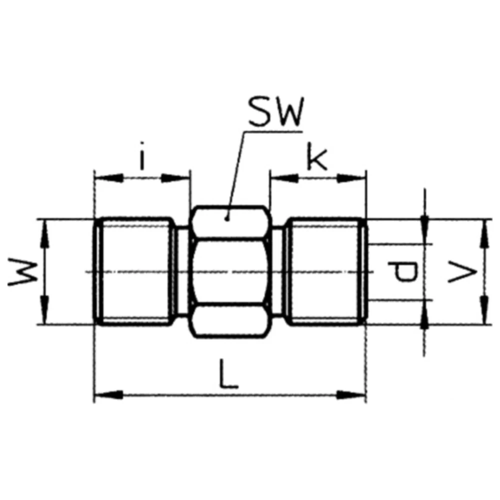 Doppelnippel 1/4-1/4 für Druckluft und Schweißtechnik_0