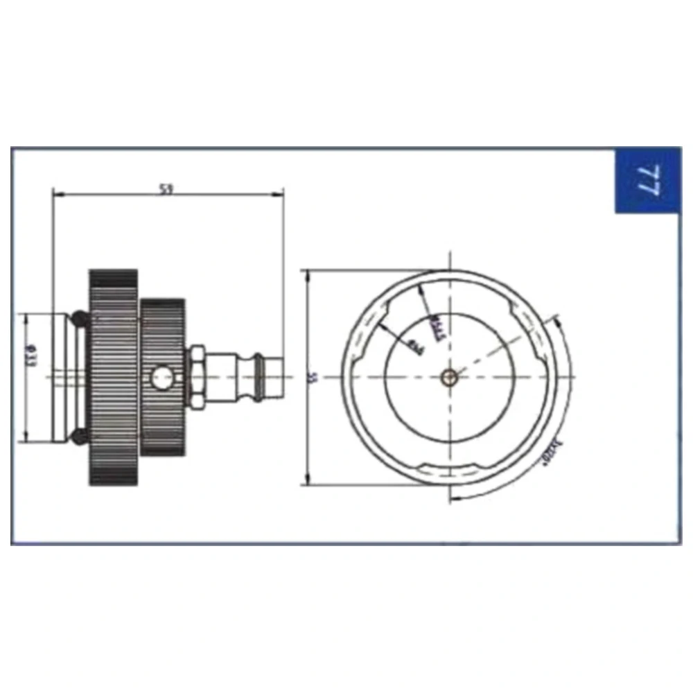 Anschlussdeckel Nr. 77 für Bremsenfüll- und Entlüftergeräte_0