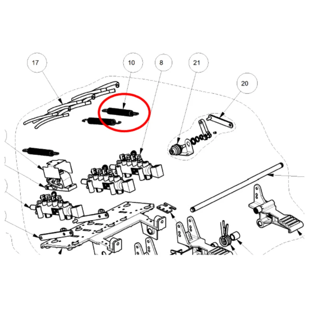 Zugfeder für Abdrückpedal Monty 3300 Racing Hofmann_0