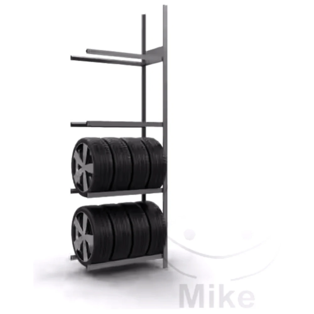 Reifenregal 4 Ebenen für Motorräder 2750X910X436 mm verzinkt_0