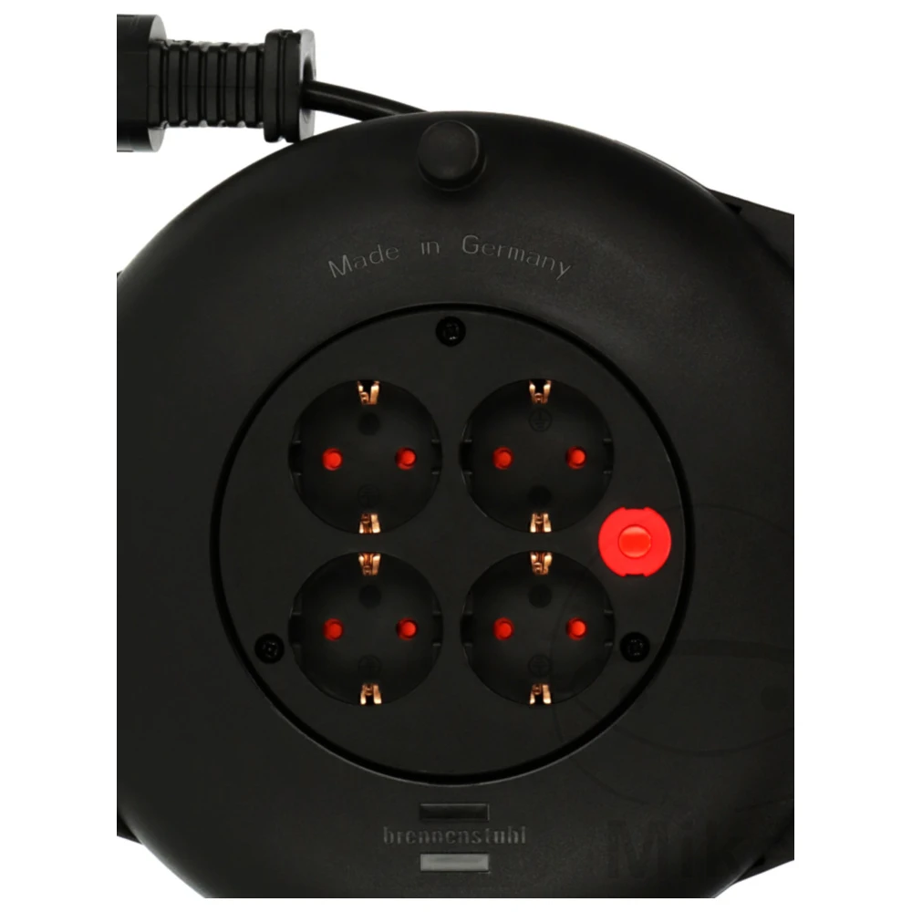 Kabeltrommel 10 Meter mit 4 Steckdosen für Innenbereich_0