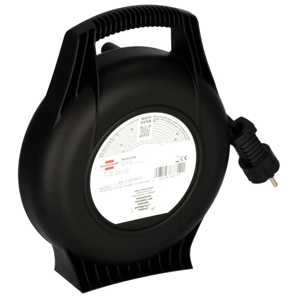 Kabeltrommel 10 Meter mit 4 Steckdosen für Innenbereich_1