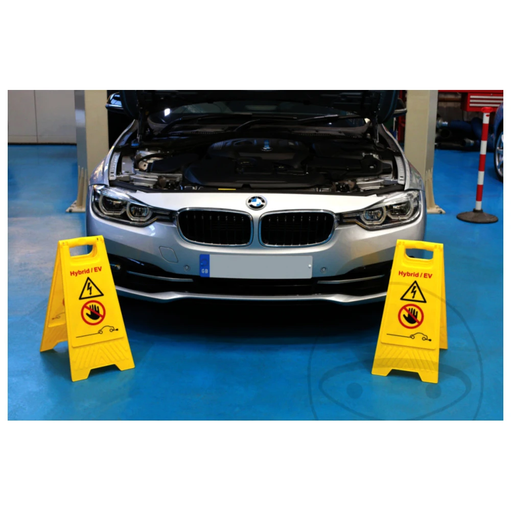 EV/Hybrid Warnschilder - 2-teiliges Set_0