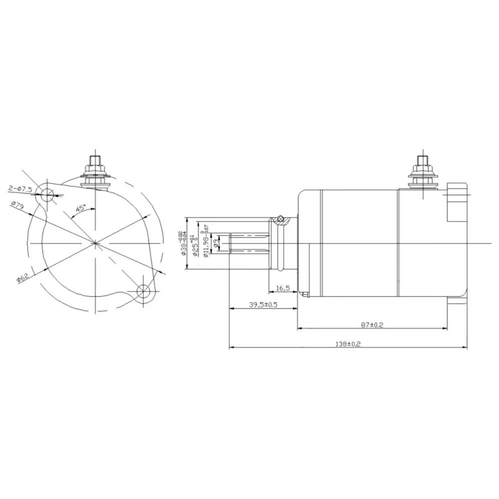 Anlasser JMP passend für: Honda SH, NES, PES_0