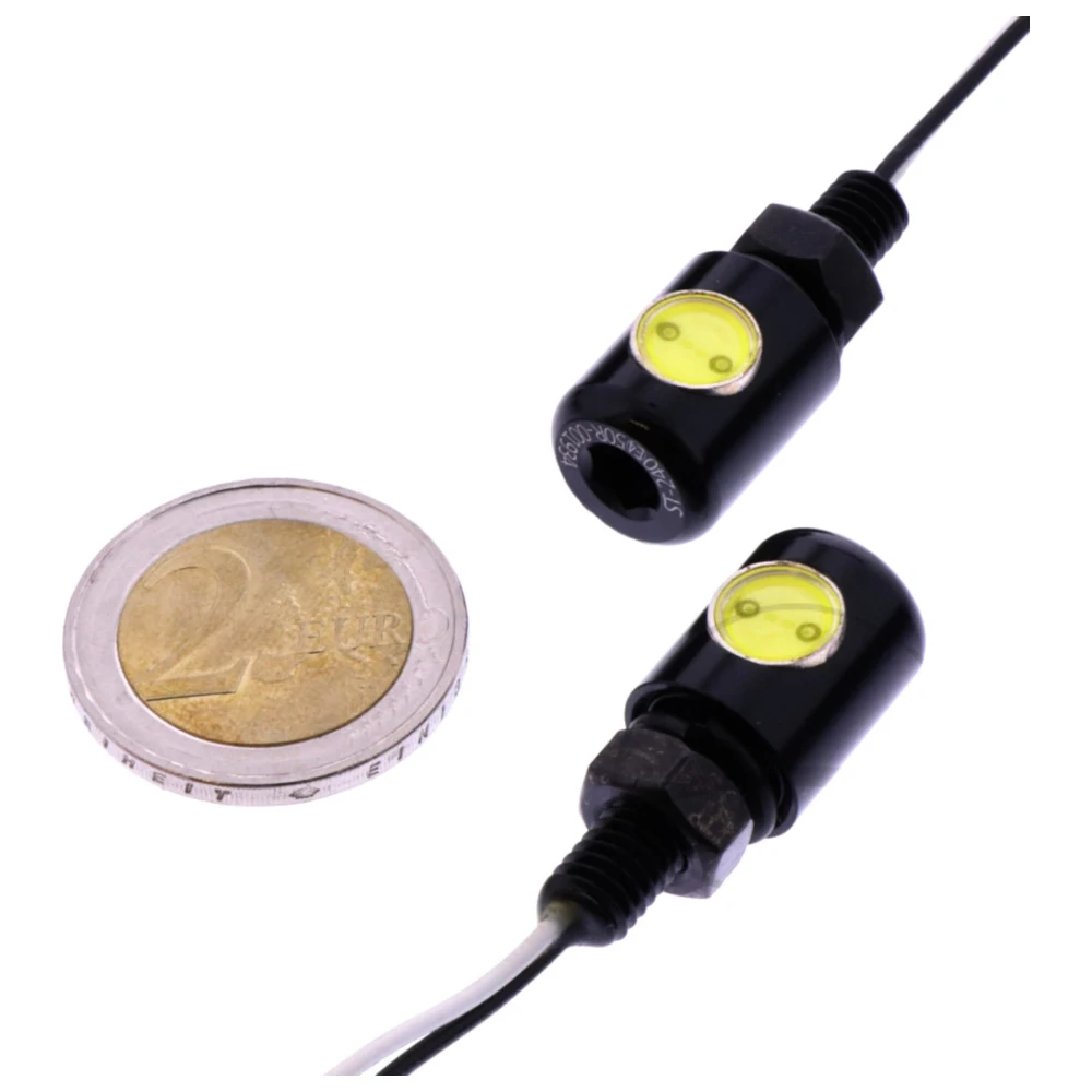 Mini LED Kennzeichenleuchte 2er Set schwarz JMP_0