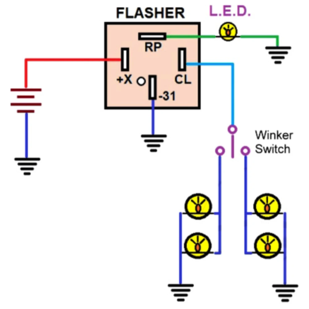 Blinkrelais elektrisch 12V 4-polig_0