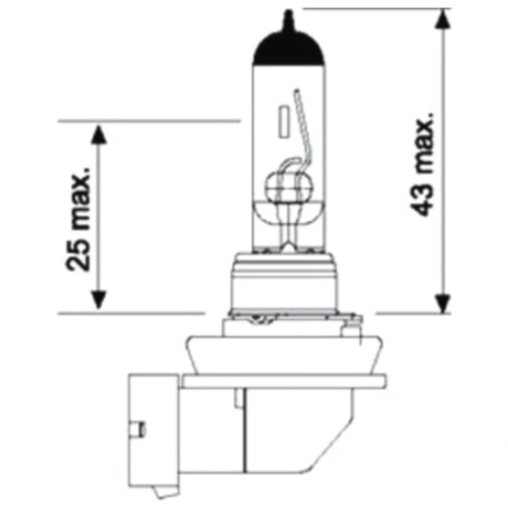 Lampe 12V55W H11 JMP Alternative: 1597871 passend für: Kawasaki