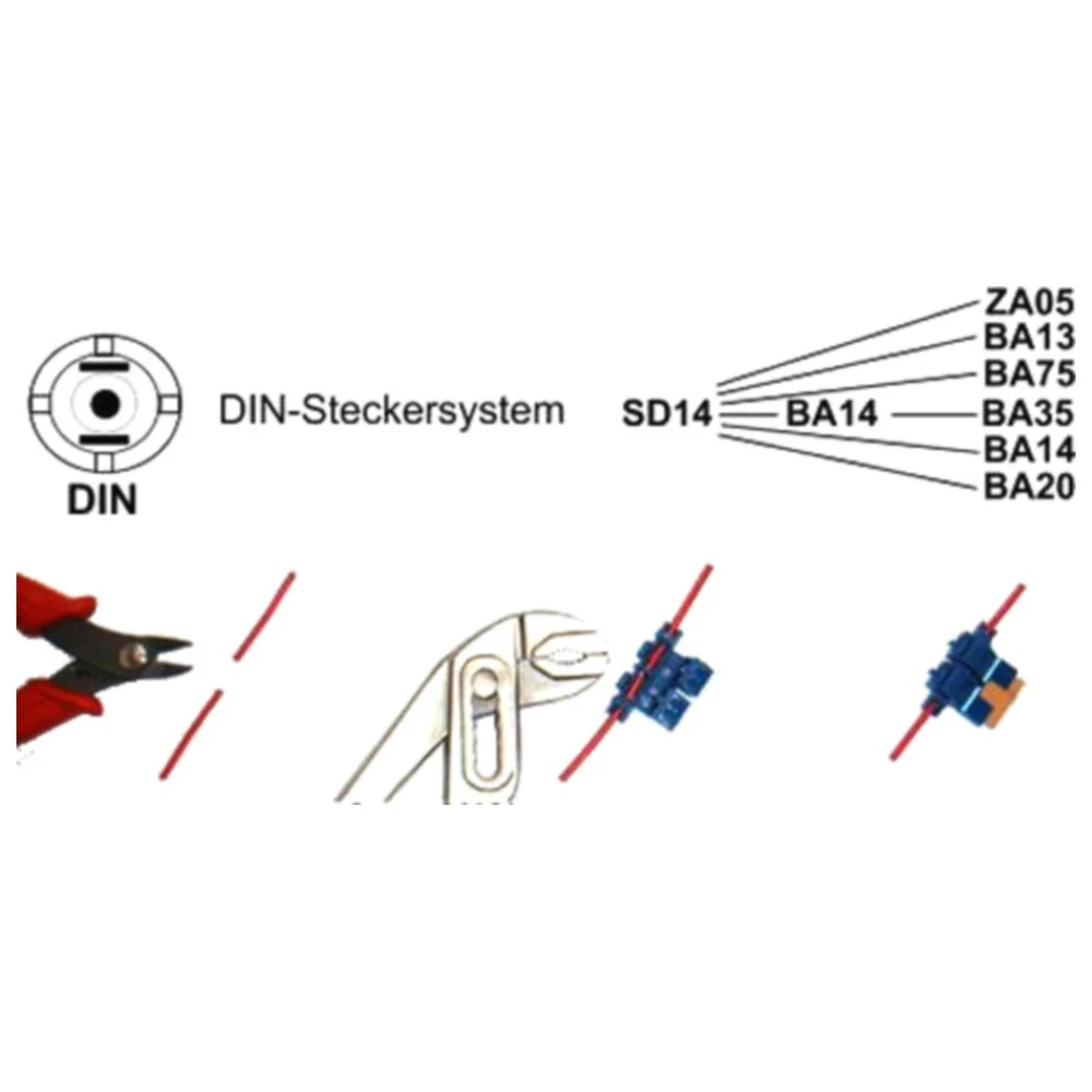 DIN Steckdose mit Federklappdeckel für Motorrad_0