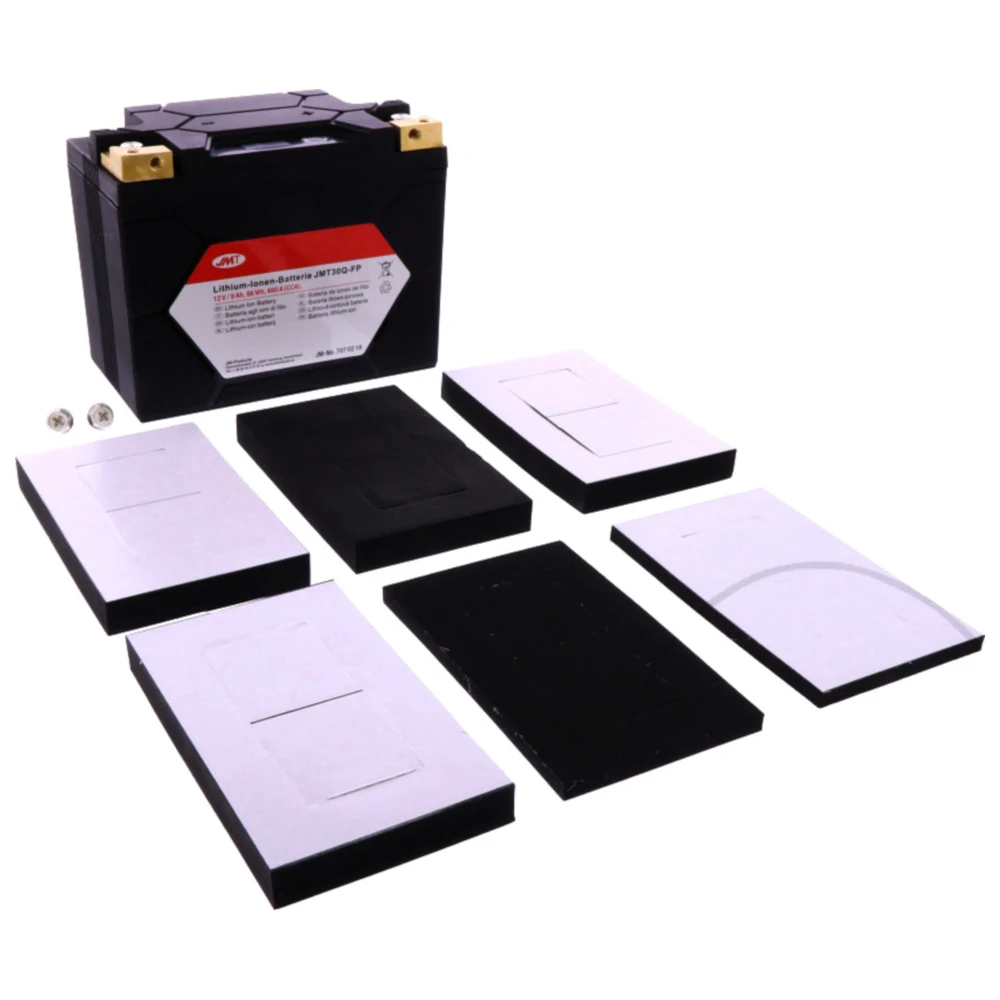 Batterie Motorrad JMT30Q - FP JMT Lithium - Ionen mit Anzeige p