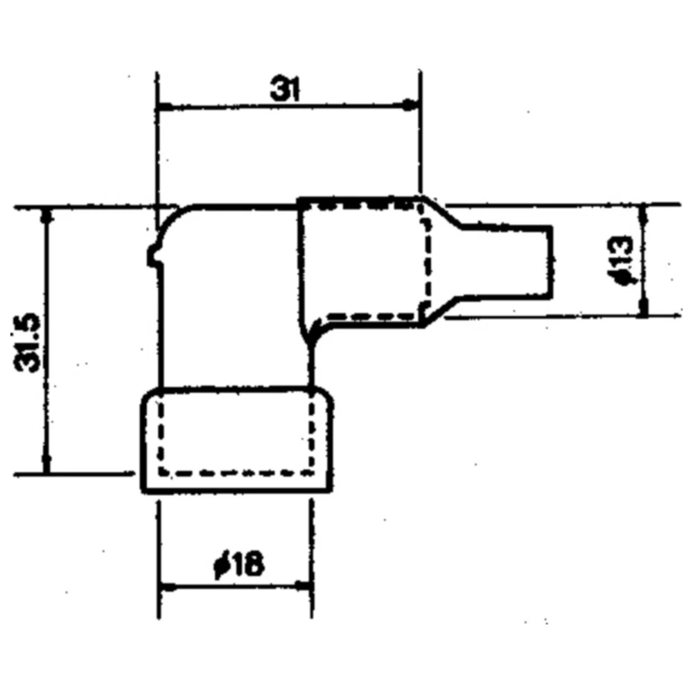 Zündkerzenstecker NGK LB05EH schwarz für Motorräder_0