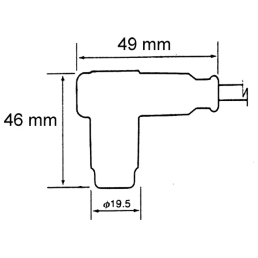 Zündkerzenstecker CR4 rot NGK mit Kabel Racing passend für: Ves