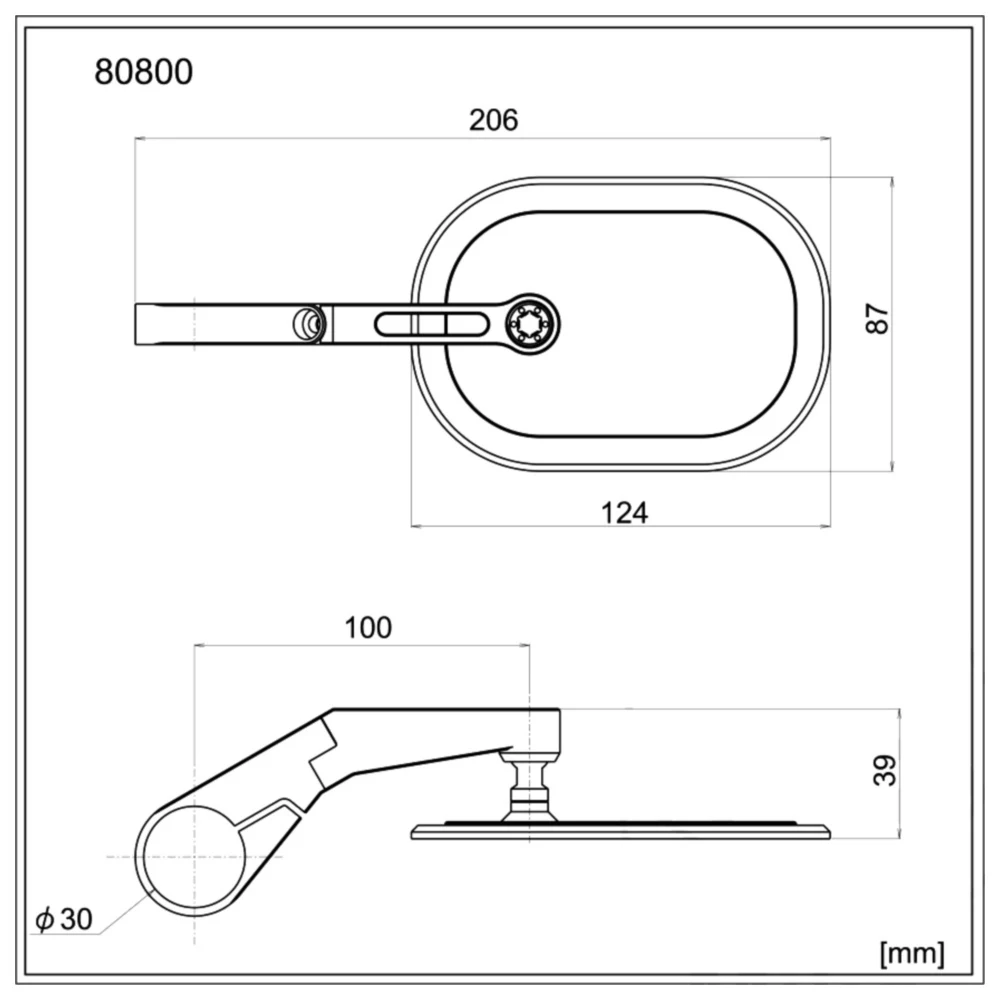 Lenkerendenspiegel schwarz für Motorräder 7090169_2