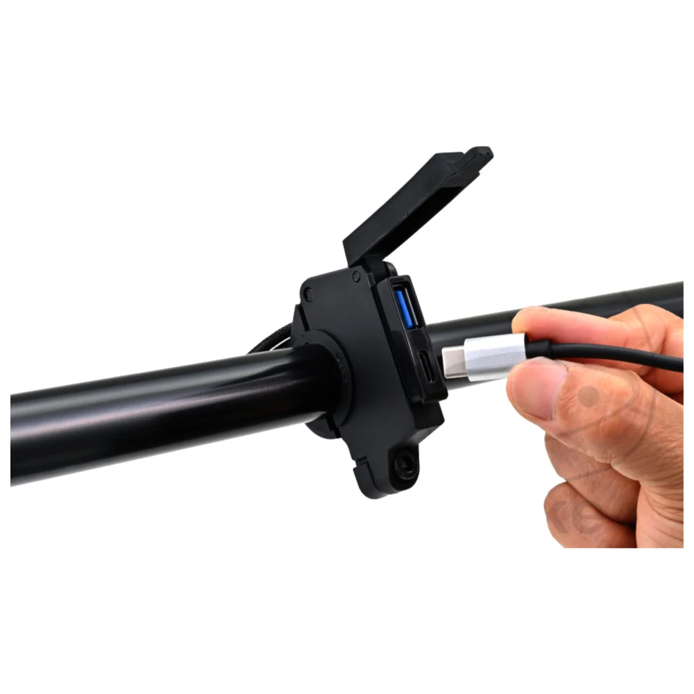 USB-Bordsteckdose 60W mit 2 Ports PD/QC3.0 für Motorräder_1