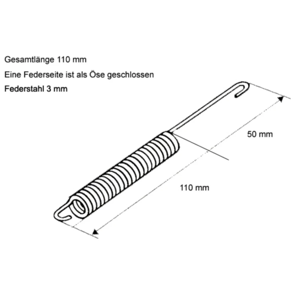 Mittelständer Feder 110 mm für Buzzetti_0
