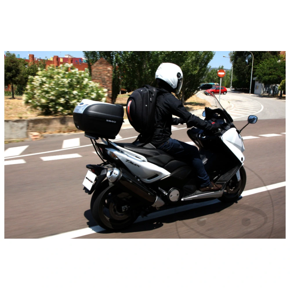 Topcase schwarz 40 Liter Shad SH40 mit Trägerplatte passend für