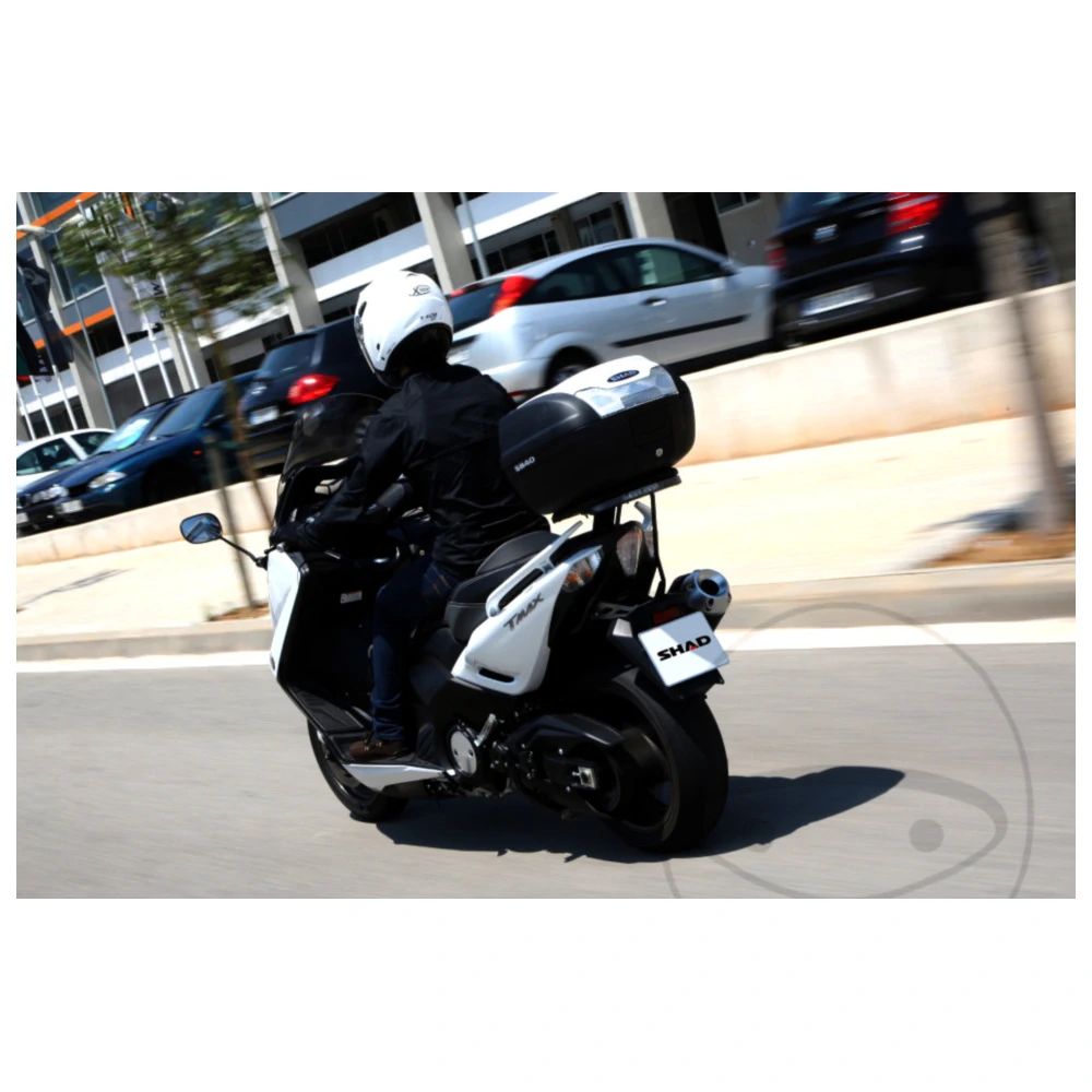 Topcase schwarz 40 Liter Shad SH40 mit Trägerplatte passend für