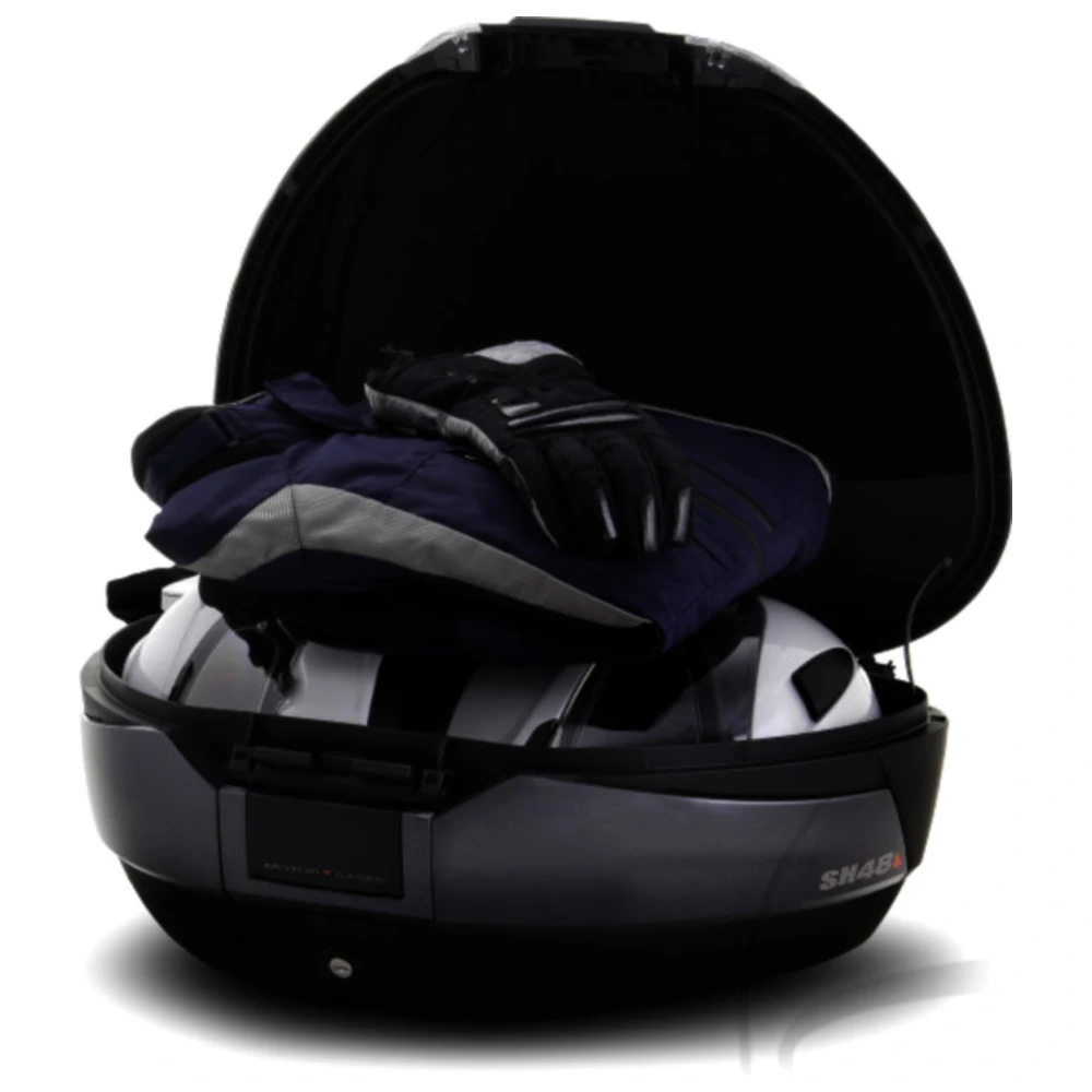 Topcase schwarz titan 48 Liter Shad SH48 mit Trägerplatte passe