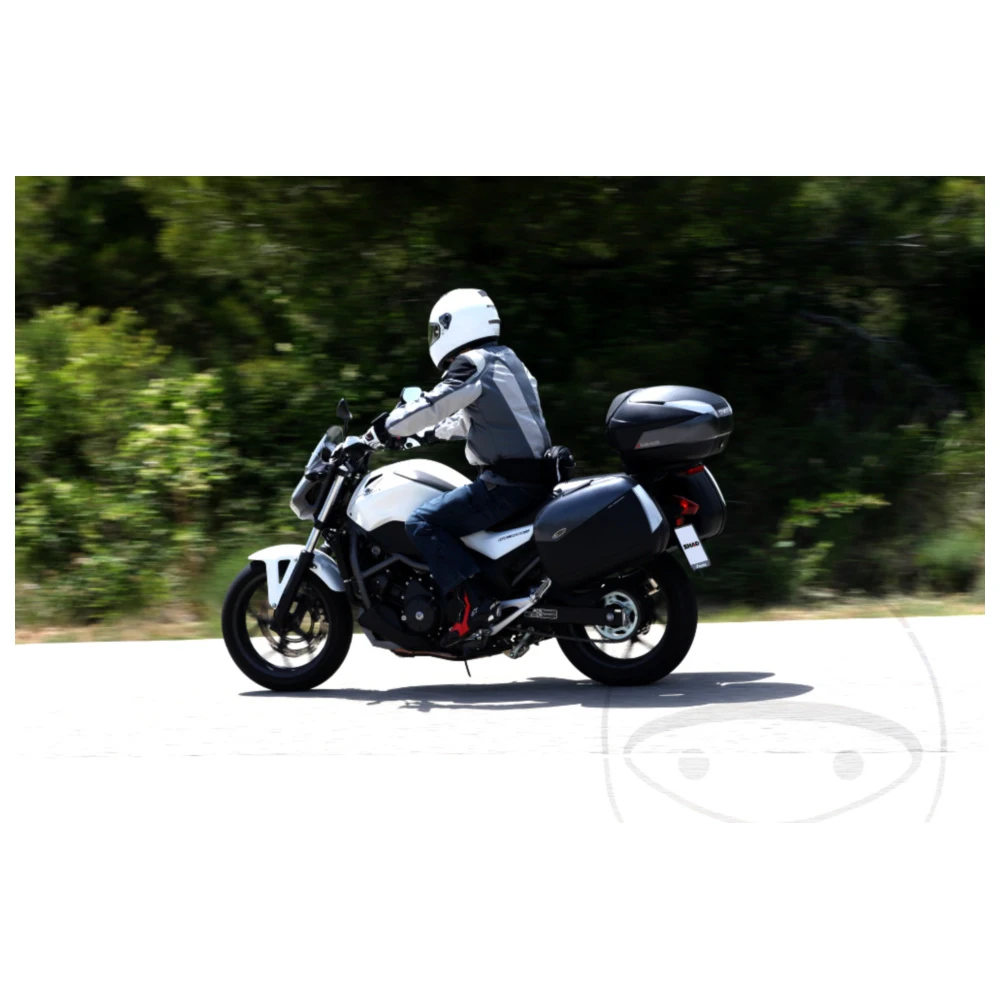 Topcase schwarz titan 48 Liter Shad SH48 mit Trägerplatte passe