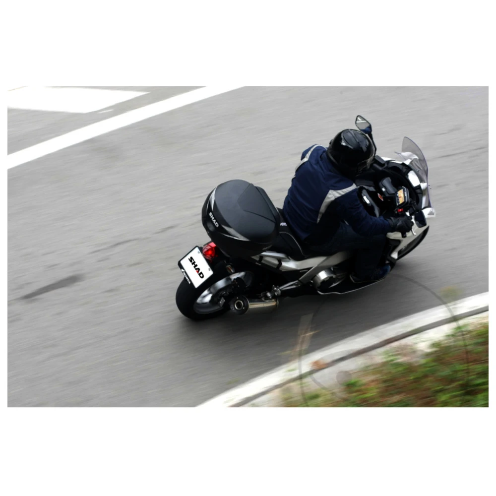 Topcase schwarz 39 Liter Shad SH39 mit Trägerplatte passend für