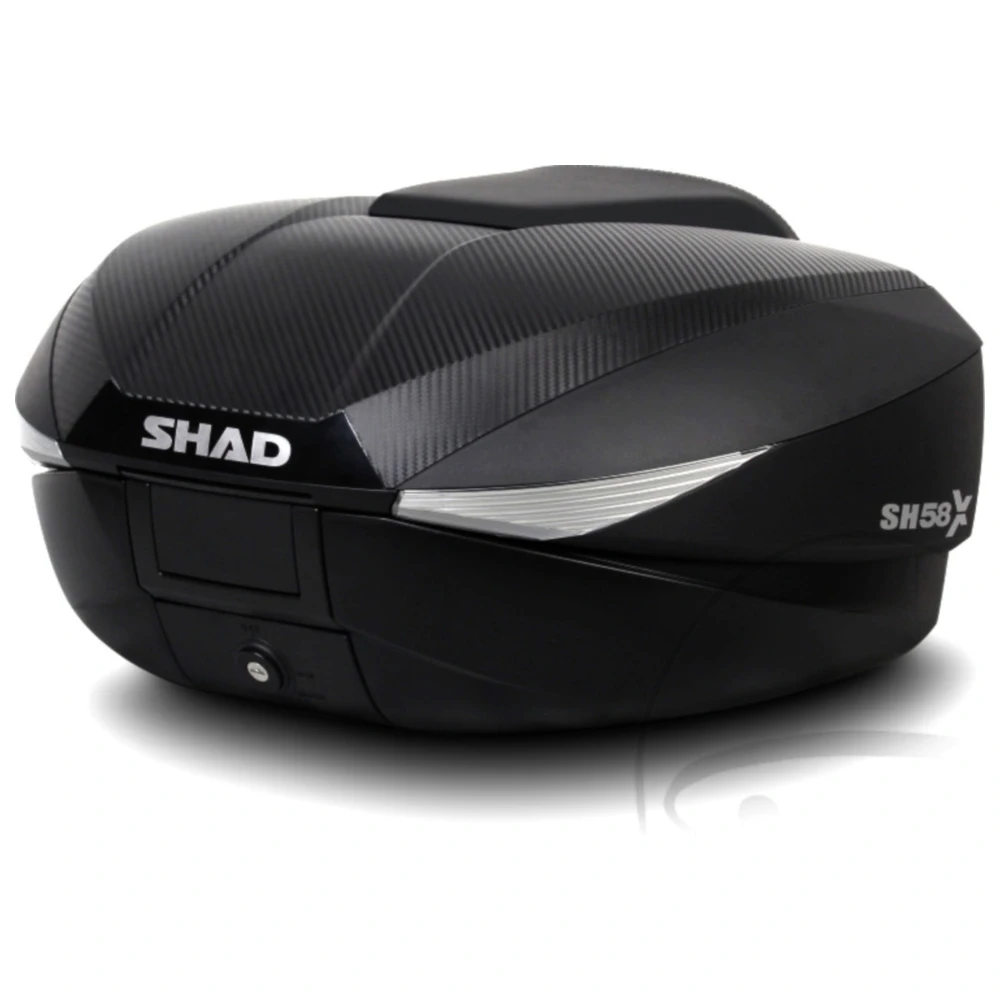 Topcase Carbon 46 - 58L Shad SH58X mit Trägerplatte passend für