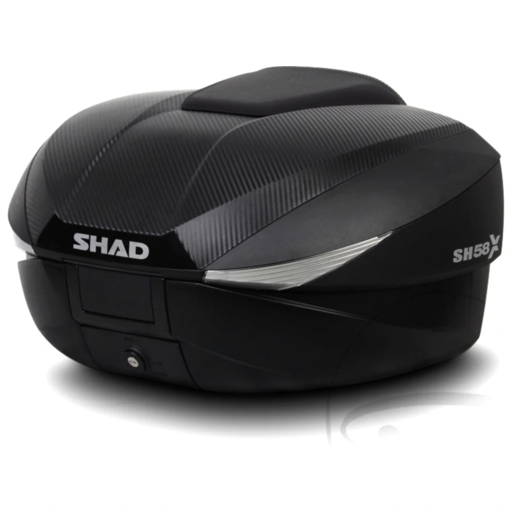 Topcase Carbon 46 - 58L Shad SH58X mit Trägerplatte passend für