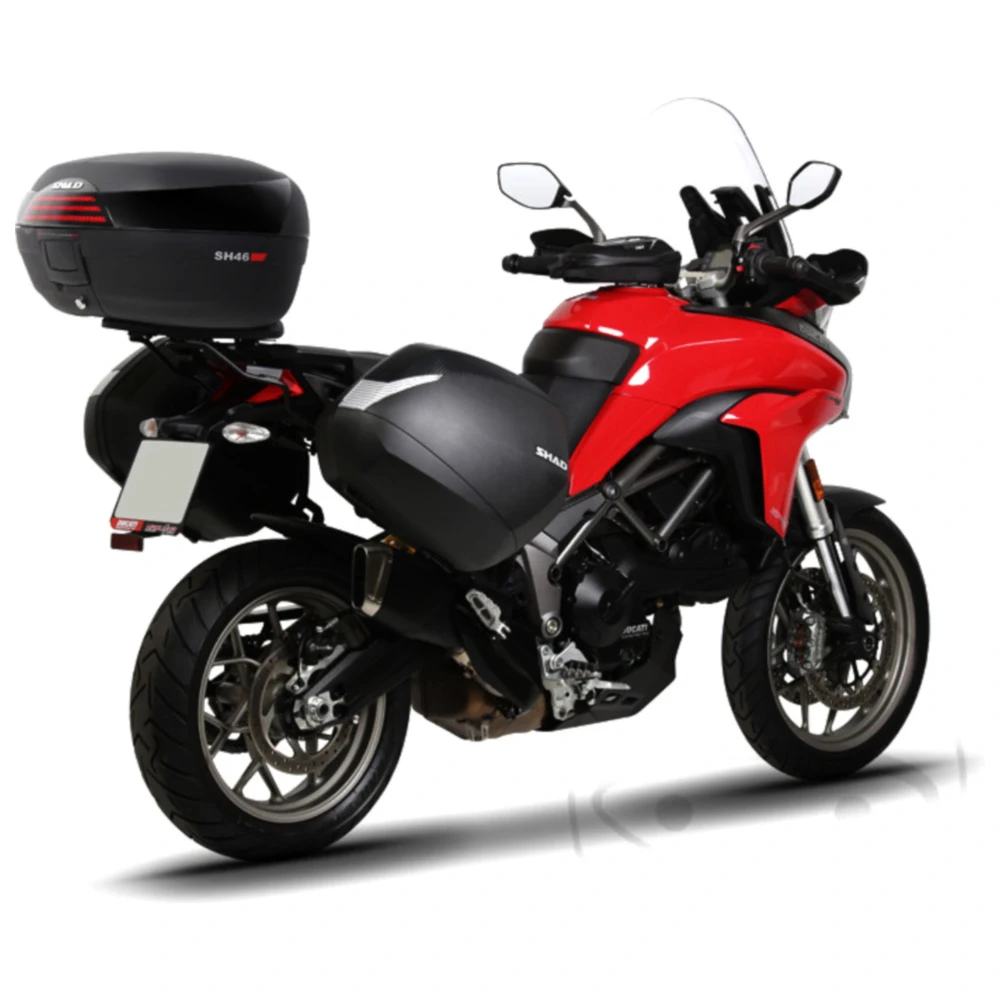 Topcase schwarz 46 Liter Shad SH46 mit Trägerplatte passend für