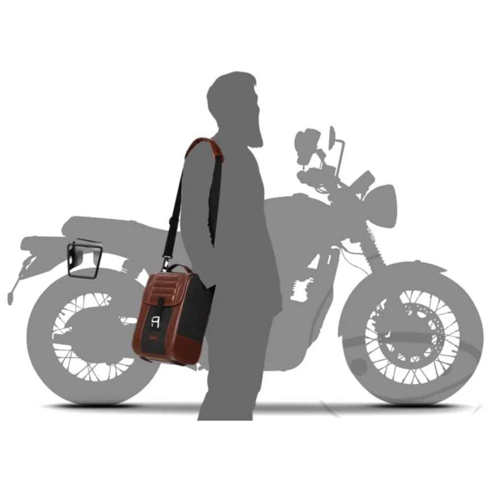 Satteltasche braun 10 Liter Shad SR38 Cafe passend für: Kawasak