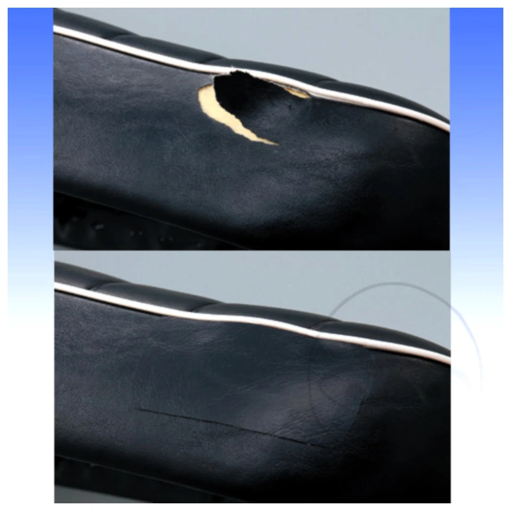 Sitzbank Reparatur Aufkleber 110X170MM für Motorräder schwarz_0