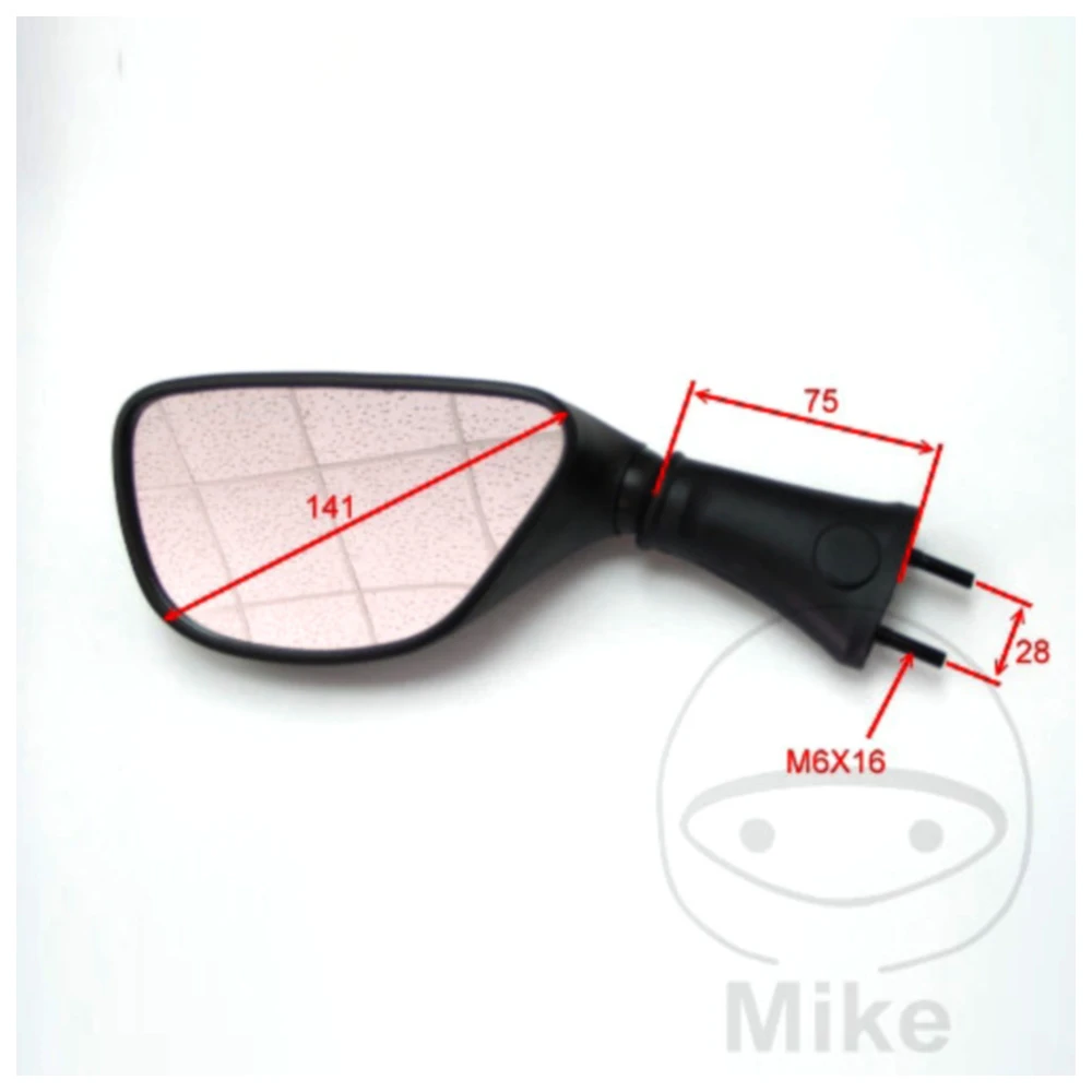 Spiegel schwarz rechts JMP passend für: Kawasaki ZX - 9R, ZX -