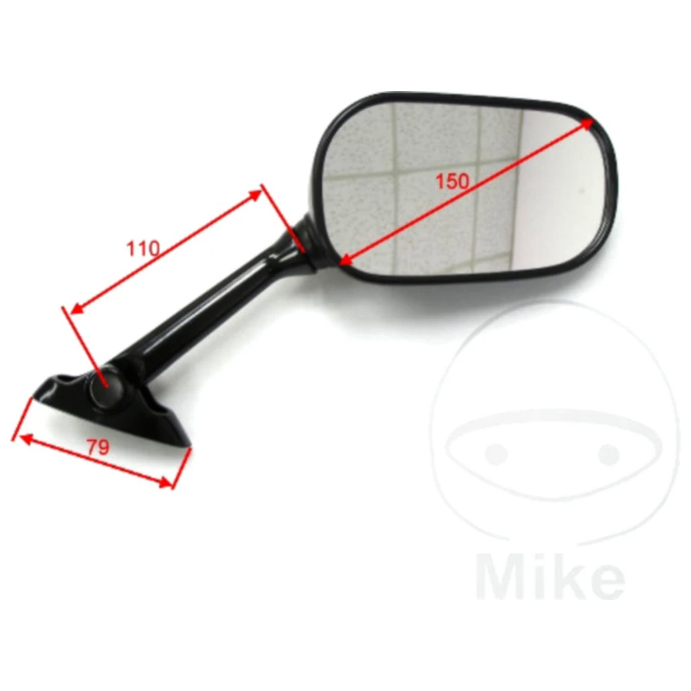 Spiegel schwarz rechts für JMP Motorräder 7130370_0