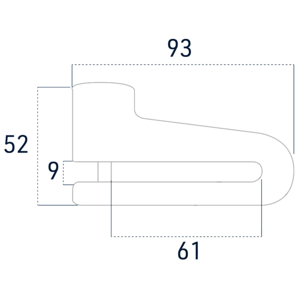 Bremsscheibenschloss gelb 10 mm_0