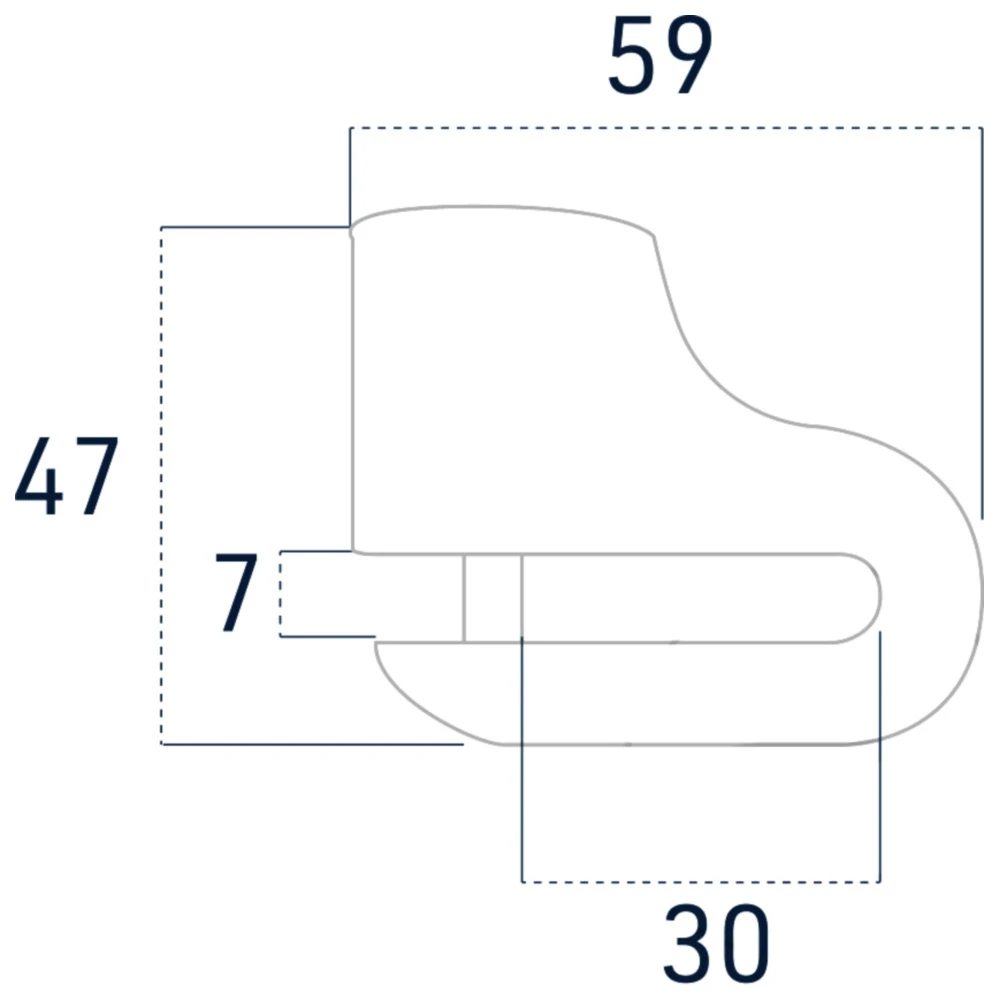 Bremsscheibenschloss Gelb für Motorräder_0