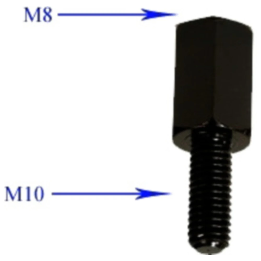 Spiegeladapter M10X1,25 Rechtsgewinde auf M8 für Motorräder_0