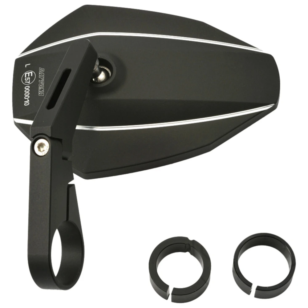 Lenkerendenspiegel kurz schwarz Daytona für Motorräder_0