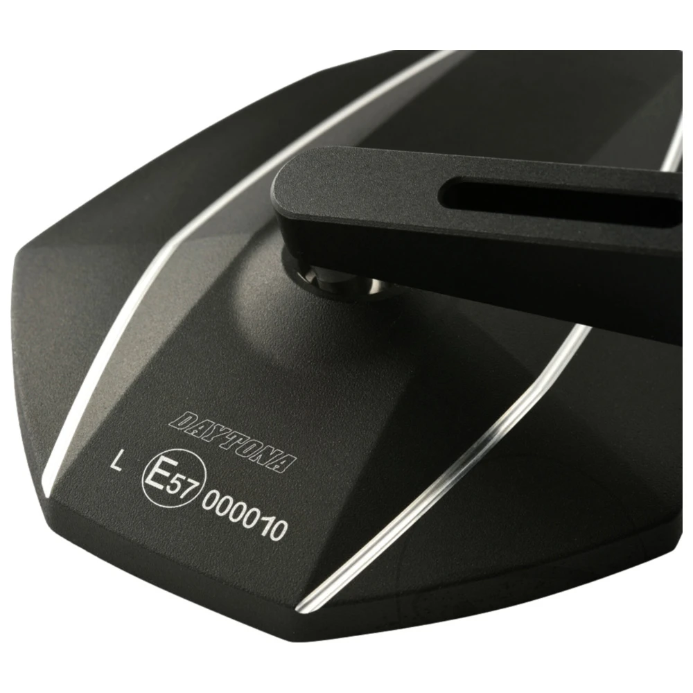 Lenkerendenspiegel kurz schwarz Daytona für Motorräder_1